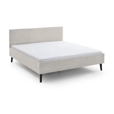 Pat matrimonial bej tapițat fără somieră 180x200 cm Avola – Meise Möbel