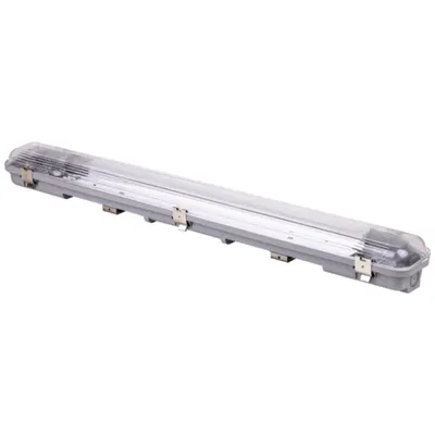 Corp de iluminat protejat pt.tub LED,alimentare la un capat 230 V, 50 Hz, G13, 600 mm, IP65, ABS/PC
