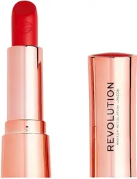 Makeup Revolution Satin Kiss Ruj Decadence Red, 3.5 g