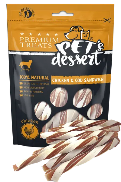 Pet s Desert Dog ChickenCod Sandwich 80g LSC-42