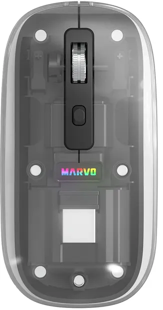 Mouse Marvo - M810W White, optic, wireless, negru