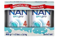 Pachet Nan 4 Optipro +2 ani, 2 x 800g, Nestle