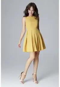 Rochie de zi model 123545 - Galben