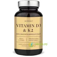 Vitamina D3 (2500UI) + K2 + Magneziu Bisglicinat 180cps