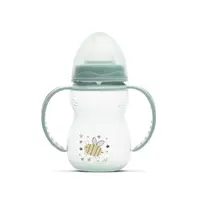 Biberon cu manere My Friend tetina moale din silicon 0 luni+ 250 ml Iceberg Green
