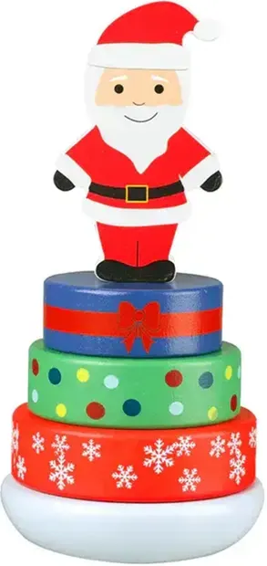 Jucărie din lemn cu sfoară Orange Tree Toys - Moș Crăciun