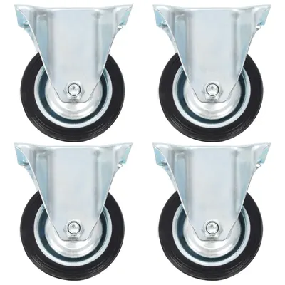 Gossi roti fixe, 4 buc., 75 mm