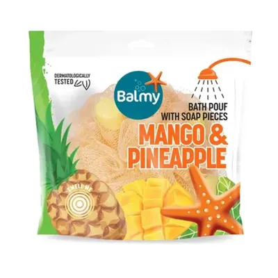 Floare de Masaj cu Perle de Sapun, Parfum Mango si Ananas, Balmy, 23.2 g