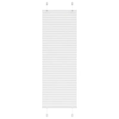 vidaXL Jaluzea plisată alb 45x100 cm Lățime țesătură 44,4cm poliester