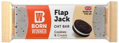 Flap Jack Oat Bar, biscuiți cu cremă, 100 g, Born Winner