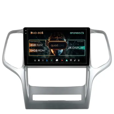 Navigatie 2K Jeep Grand Cherokee (2010-2013), Android, S-Quadcore 4GB RAM + 64GB ROM, 9.5 Inch - AD-BGS90042K+AD-BGRKIT297