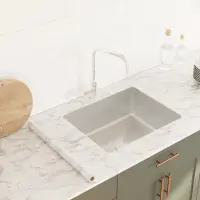 vidaXL Autocolant pentru mobilier, alb marmură, 90x500 cm, PVC