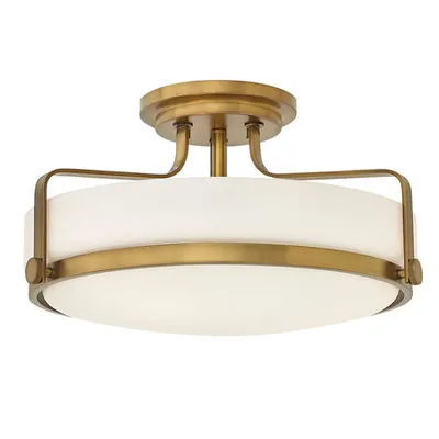 Plafoniera Harper 3 Light Medium Semi Flush – Heritage Brass