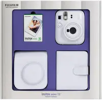 Aparat foto instant Fujifilm Instax - Mini 13, Clay White Bundle Box