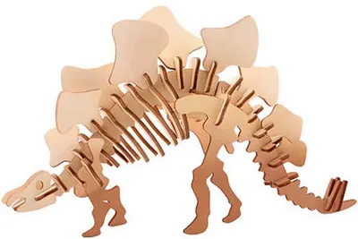 Puzzle 3D din lemn Johntoy - Dinozauri, vid 4
