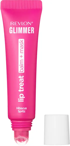 Revlon Glimmer Balsam și mască pentru buze, 005 Hibiscus Spritz, 12 ml