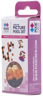 Set pixeli din silicon colorati Pixie Crew - Roz, 250 bucati
