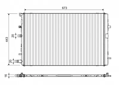 Radiator racire motor potrivit RENAULT GRAND SCENIC IV, MEGANE IV, SCENIC IV 1.2-1.8 11.15
