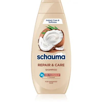 Schwarzkopf Schauma Repair & Care Sampon pentru par uscat si deteriorat cu cocos 400 ml