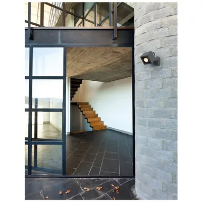 Aplica FOCUS Inchis Gray Aluminiu & Sticla Osram LED 6 Wat 420Lm 3000K, 220-240 Volt 50Hz Beam 44 degrees -IP54