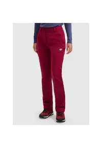 Pantaloni sport dama - softshell cu membrana 8000 - rosu - poliester