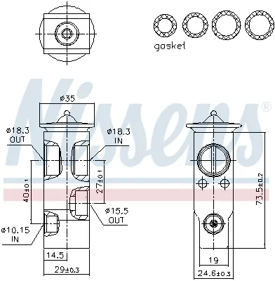Supapa expansiune clima potrivit LAND ROVER DISCOVERY III, DISCOVERY IV, RANGE ROVER SPORT I 2.7D-5.0 07.04-12.18