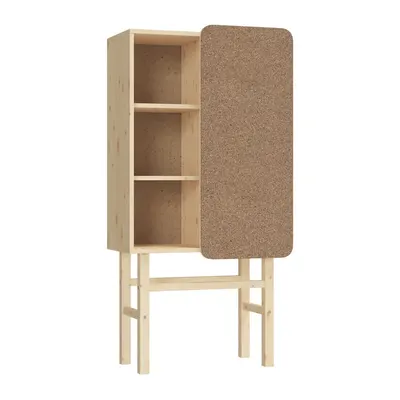 Bibliotecă din lemn de pin cu avizier Karup Design Slide
