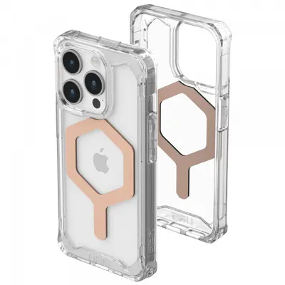 Husa MagSafe pentru Apple iPhone 15 Pro, Urban Armor Gear, Plyo, Roz Aurie