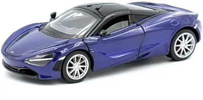 Mașină metalică Tayumo - McLaren 720S 2017, cu sunet și lumină, 1:32, albastră