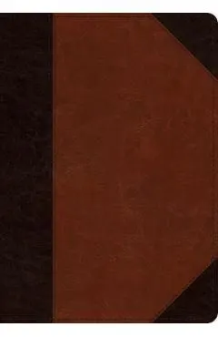 ESV Large Print Wide Margin Bible (Trutone, Brown/Cordovan, Portfolio Design)