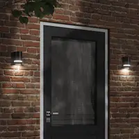 Gossi lampa exterioara de perete, negru, aluminiu turnat sub presiune