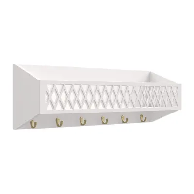Cuier pentru copii alb pentru perete 75x25 cm Harlequin – Cam Cam Copenhagen