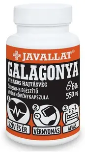 Păducel, frunze și flori, 550 mg, 60 capsule, Javallat