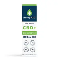 Ulei de canepa cu 1000mg CBD 500mg CBDA 500mg CBGA, 10ml, HempAID