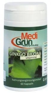 Ginkgo biloba, 60 capsule, Medi Grun