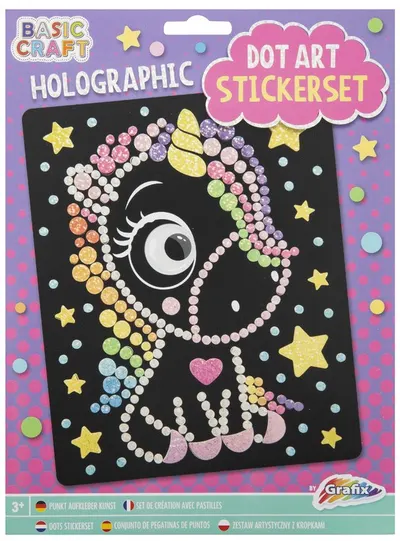 Set de stickere pentru pictura cu margele Moxy - Unicorn