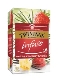 Ceai Pentru Infuzie Cu Rooibos Capsuni Si Vanilie Twinings 20x2g