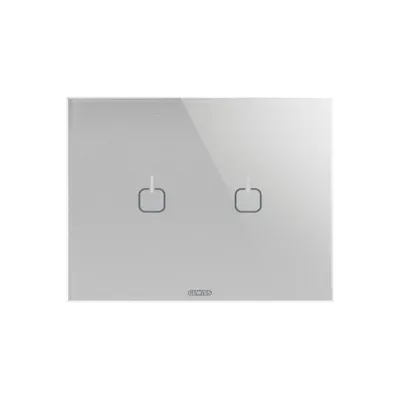 Placa ornament ICE TOUCH - Sticla - 2 SYMBOLS - TITANIUM - CHORUS