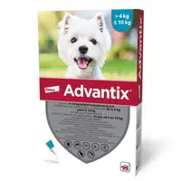 Pipeta antiparazitara Advantix pentru caini 4 kg - , 10 kg ( 1 pipeta )