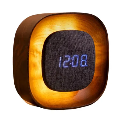 Ceas deșteptător digital Lumos Walnut – Gingko