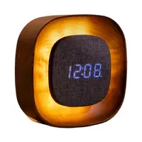 Ceas deșteptător digital Lumos Walnut – Gingko