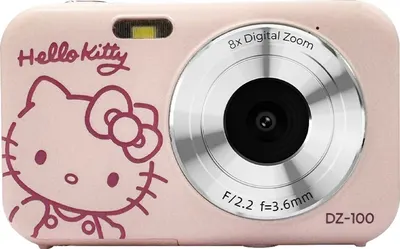 Aparat foto compact Yashica - Hello Kitty DZ-100, roz