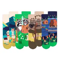 Cutie cu 4 perechi de sosete din bumbac organic Arty Socks Animale Indragostite