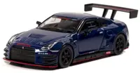 Model de colecție Carnel Modern: Automobile - Nissan GT-R NISMO GT3 (R35), Albastru metalizat, 2015