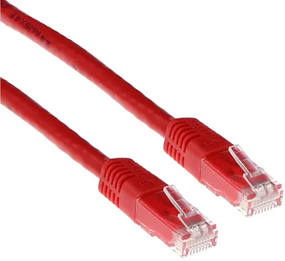 Cablu de rețea ACT - IB8501, RJ45/RJ45, 1m, rosu