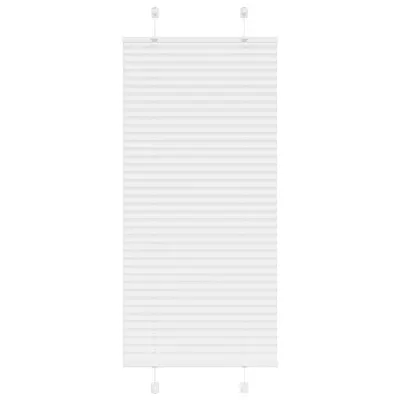 vidaXL Jaluzea plisată alb 55x150 cm Lățime țesătură 54,4cm poliester