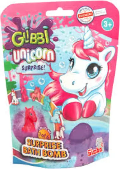 Bomba de baie cu jucarie - Unicorn (6 modele - pret pe bucata)
