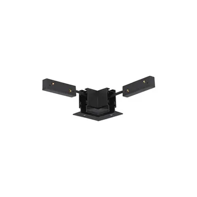ULTRA SLIM MAGNETIC Nisipiu Negru Aluminiu Connector Horizontal 90° Recessed Mounted cuout Gap