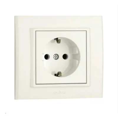 Mina Priza Simpla CP ST Ceramica Alb