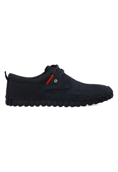 Pantofi casual din plasa si piele nabuc